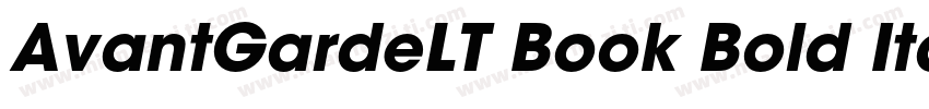 AvantGardeLT Book Bold Italic字体转换